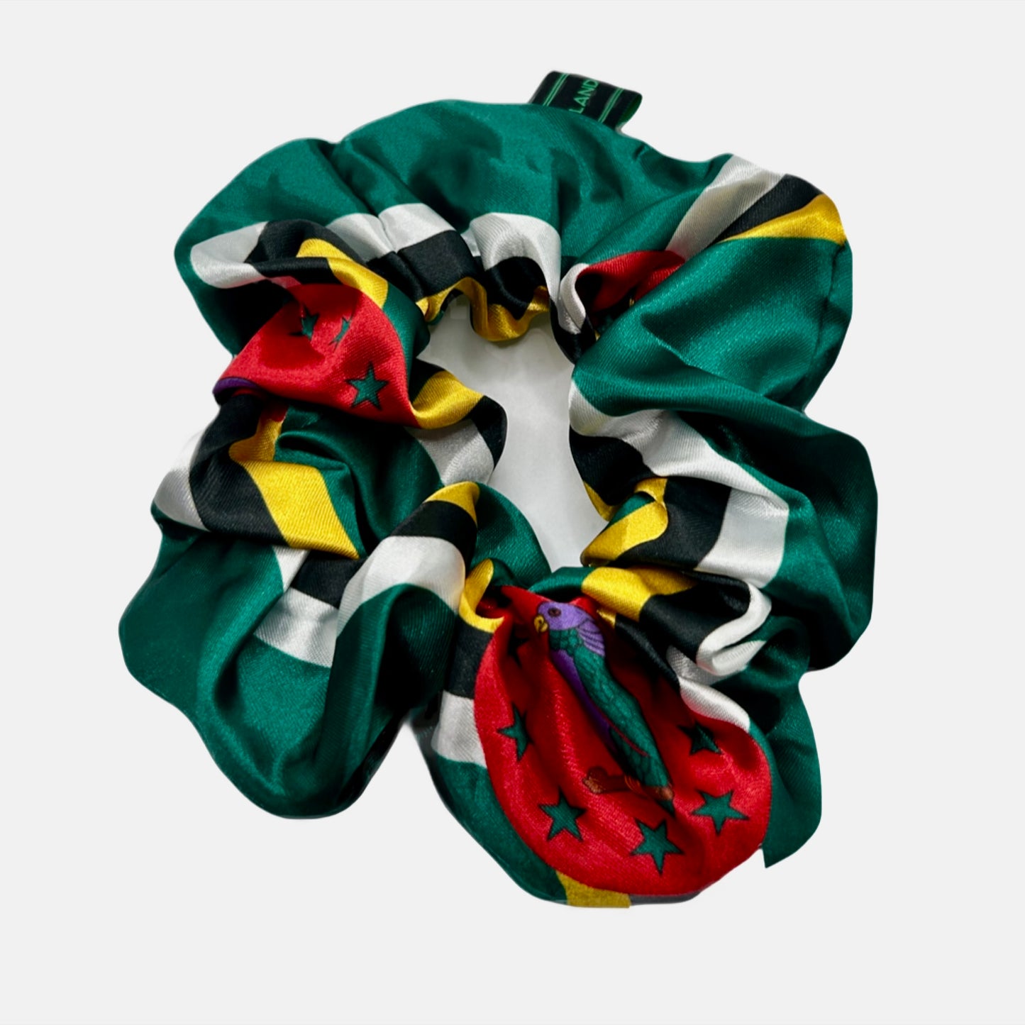Flag Satin Hair Scrunchie