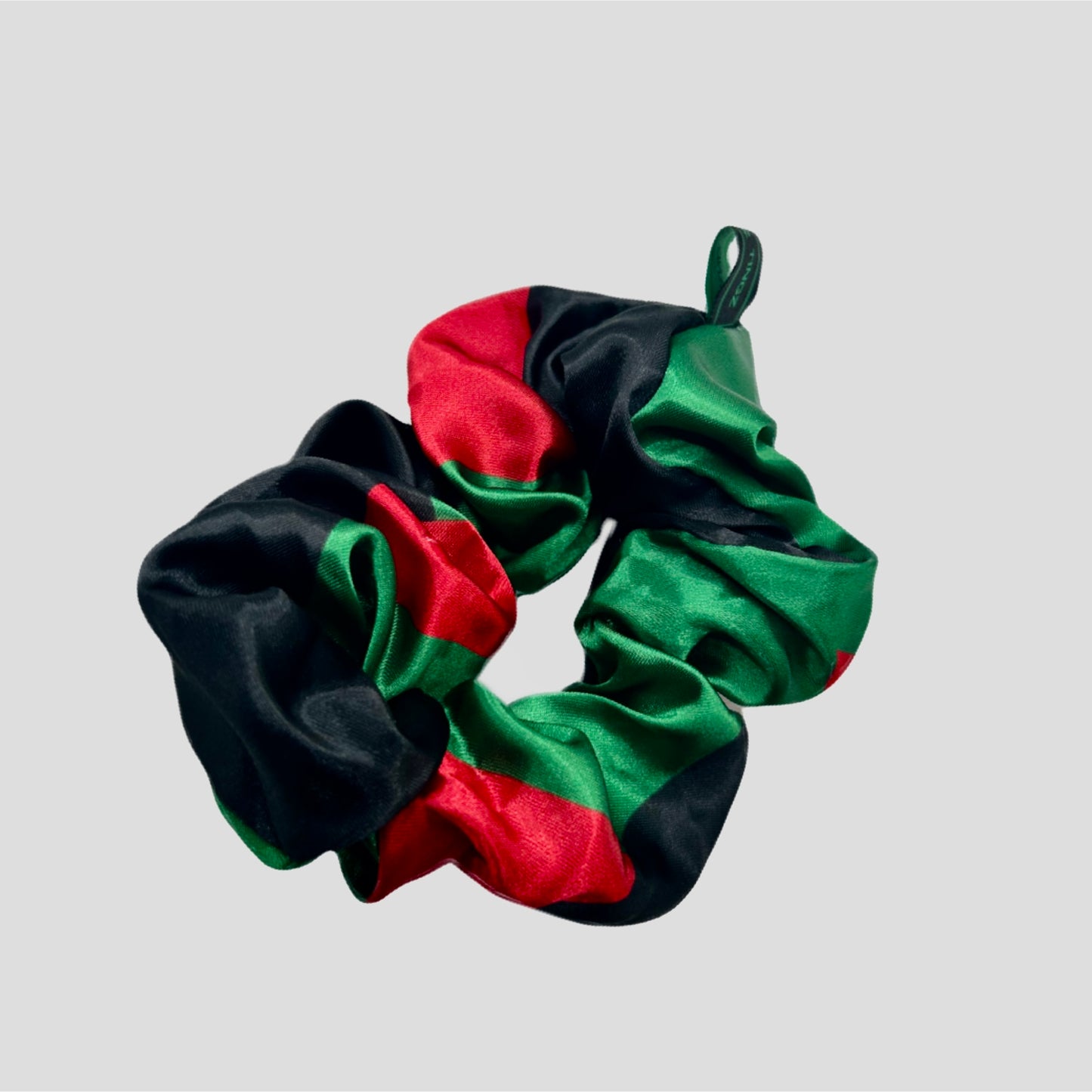 Flag Satin Hair Scrunchie