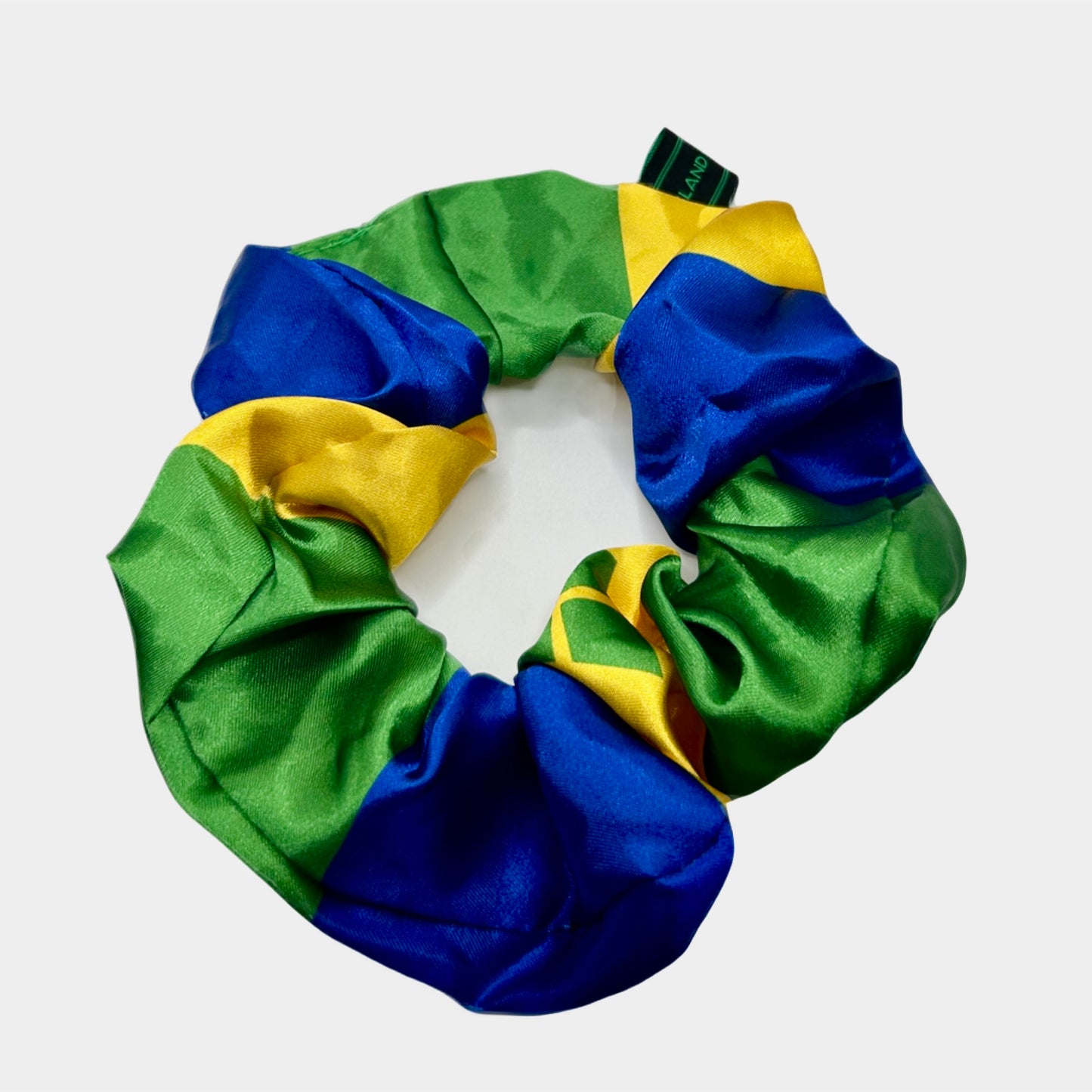 Flag Satin Hair Scrunchie