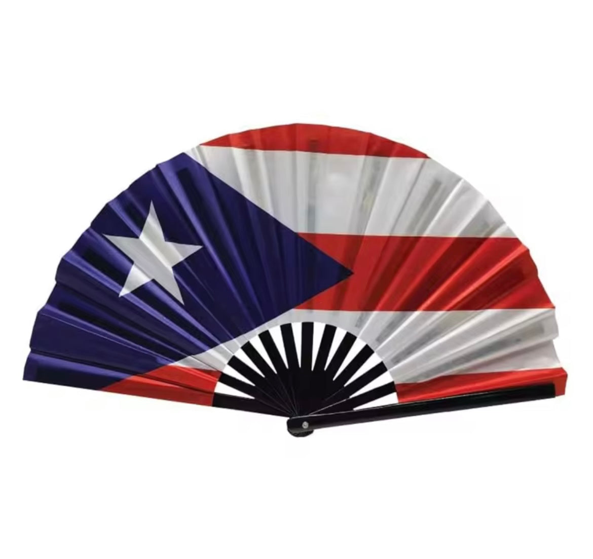 Large Island Flag Handheld Fan
