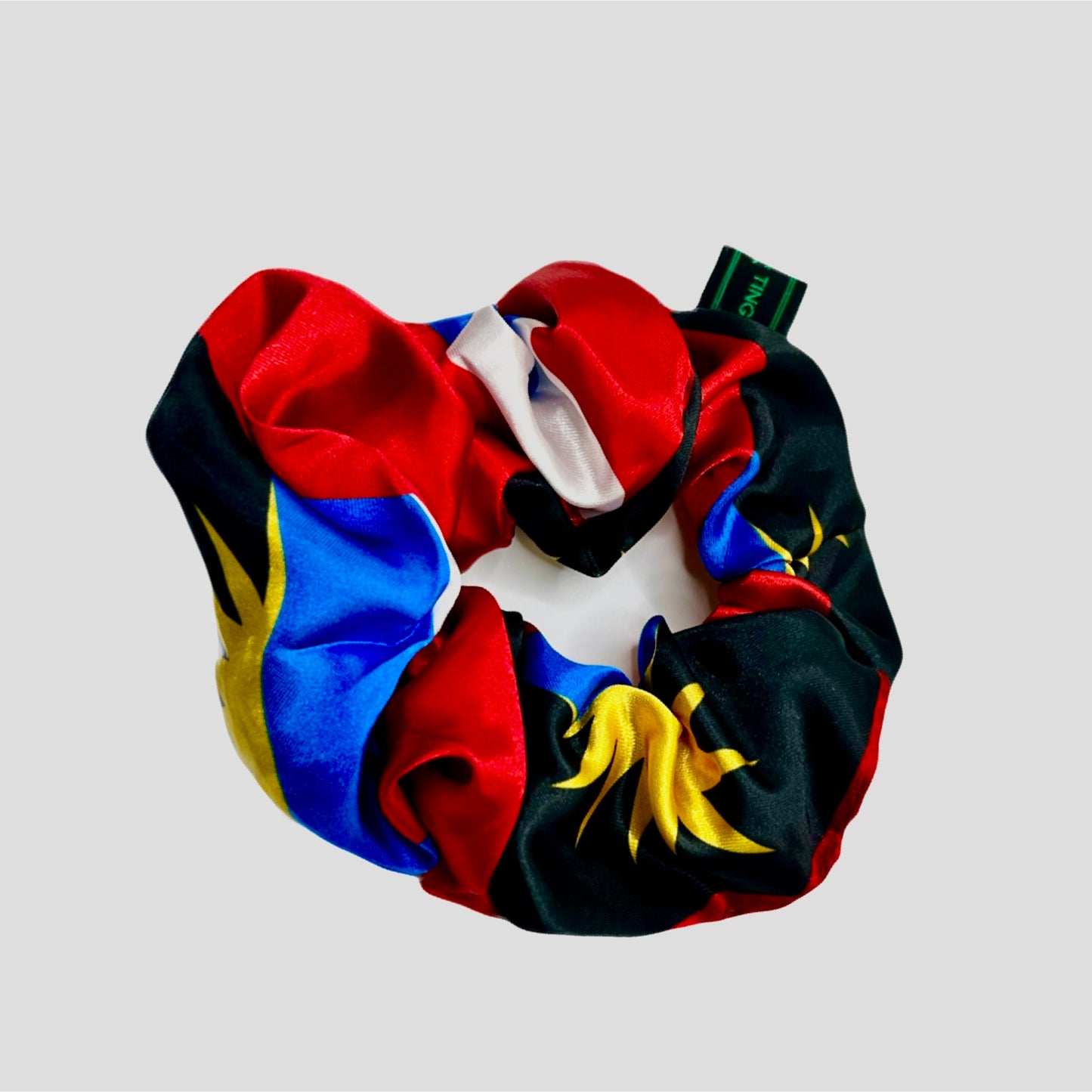 Flag Satin Hair Scrunchie