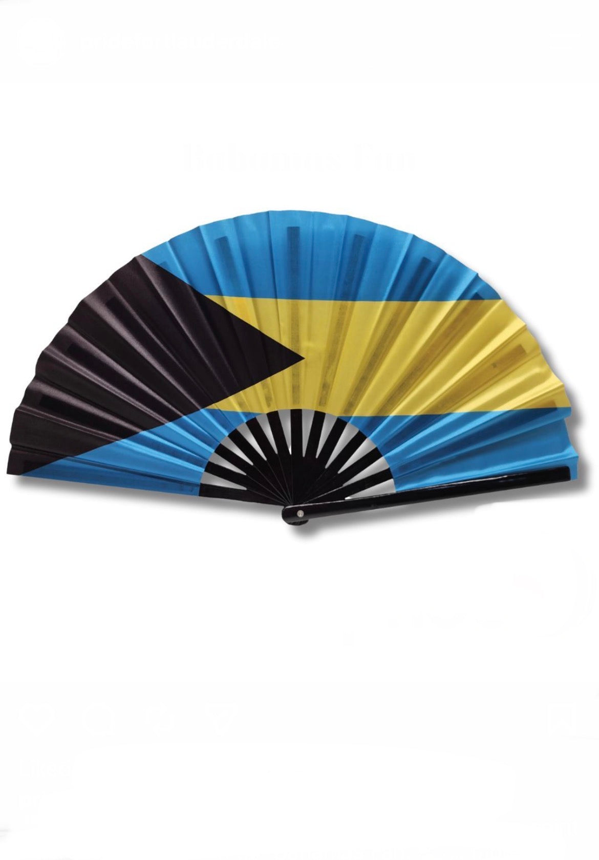 Large Island Flag Handheld Fan