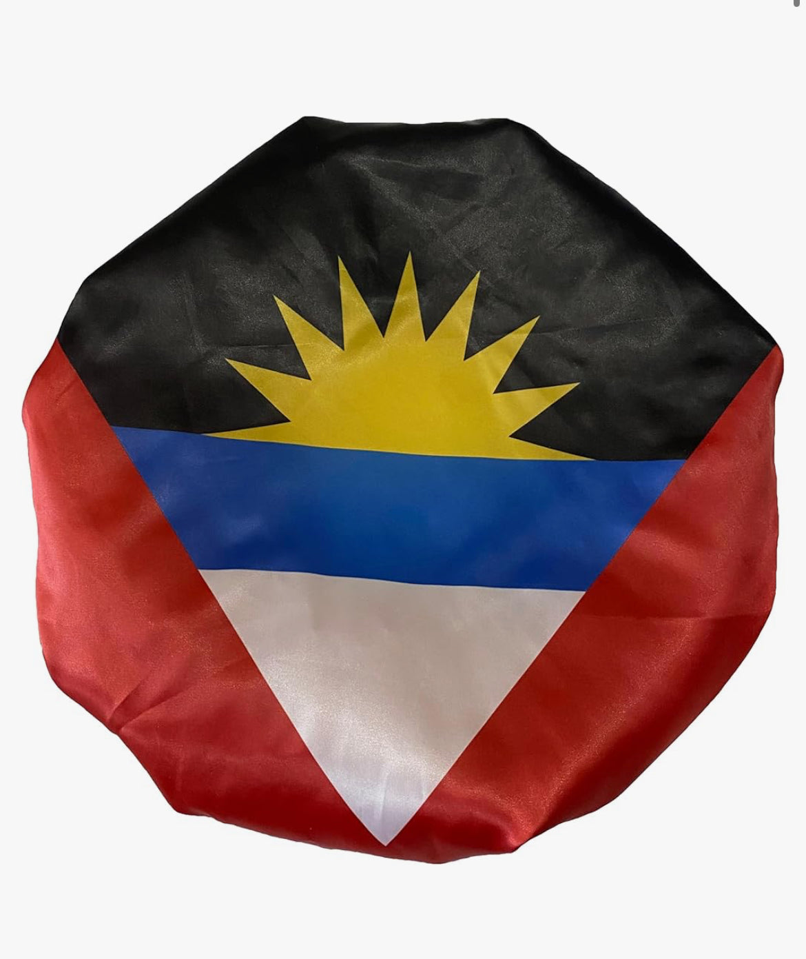 Caribbean Island Flag Satin Bonnet