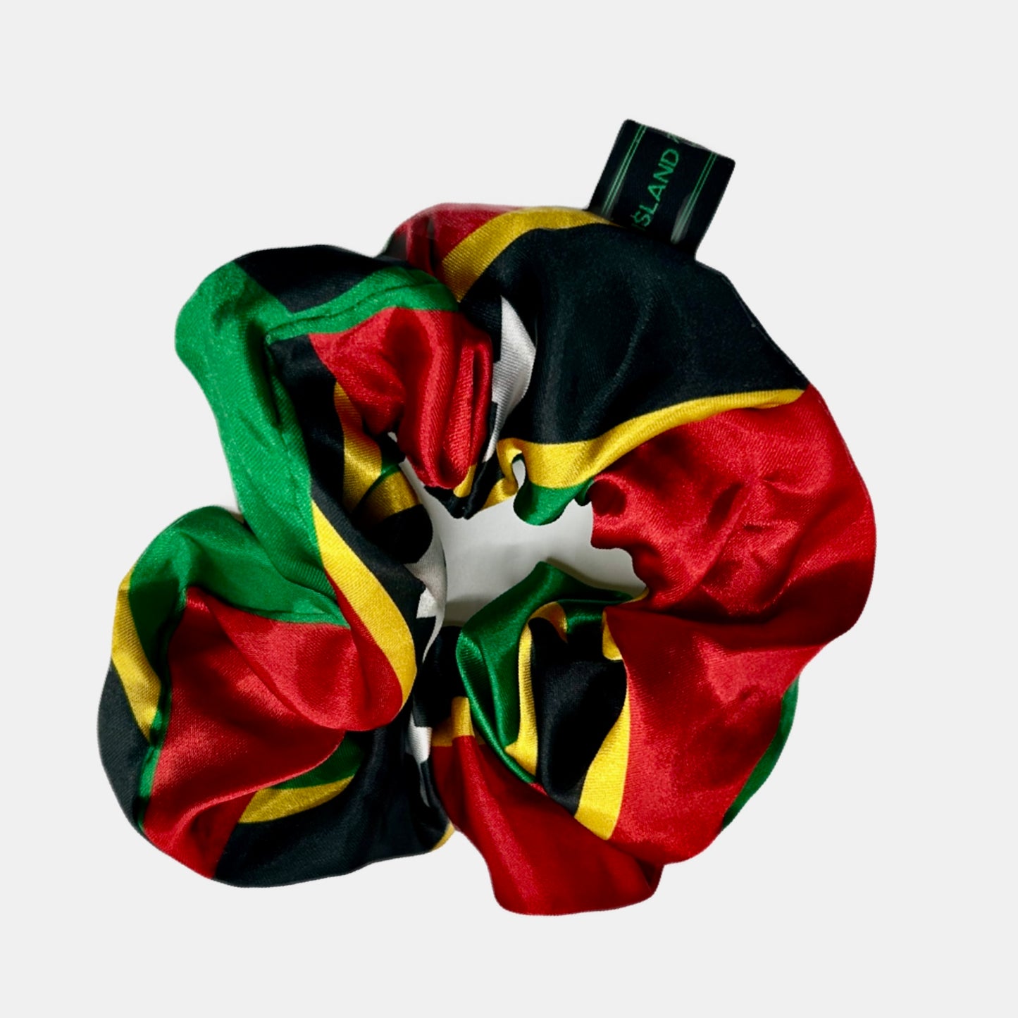 Flag Satin Hair Scrunchie