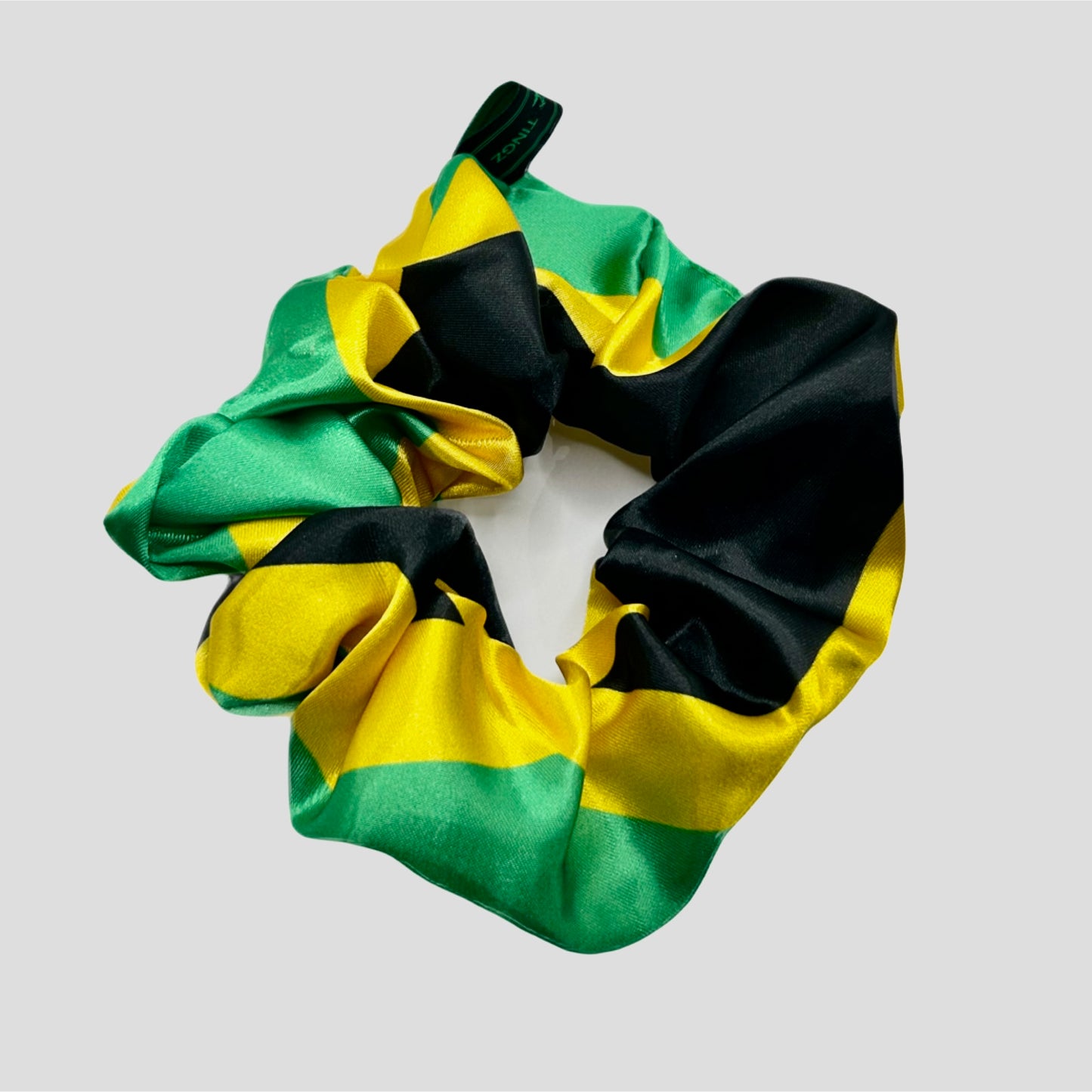 Flag Satin Hair Scrunchie