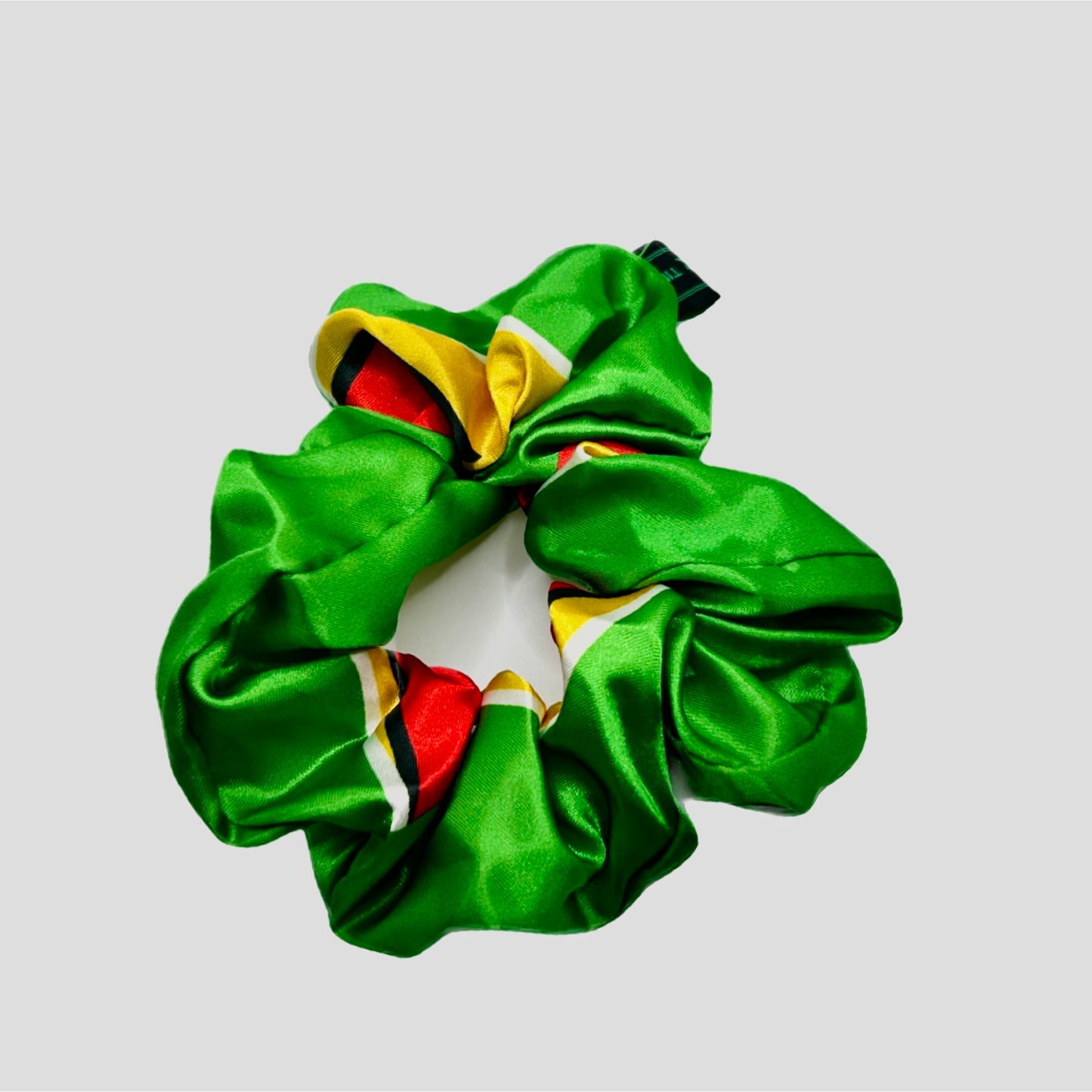 Flag Satin Hair Scrunchie