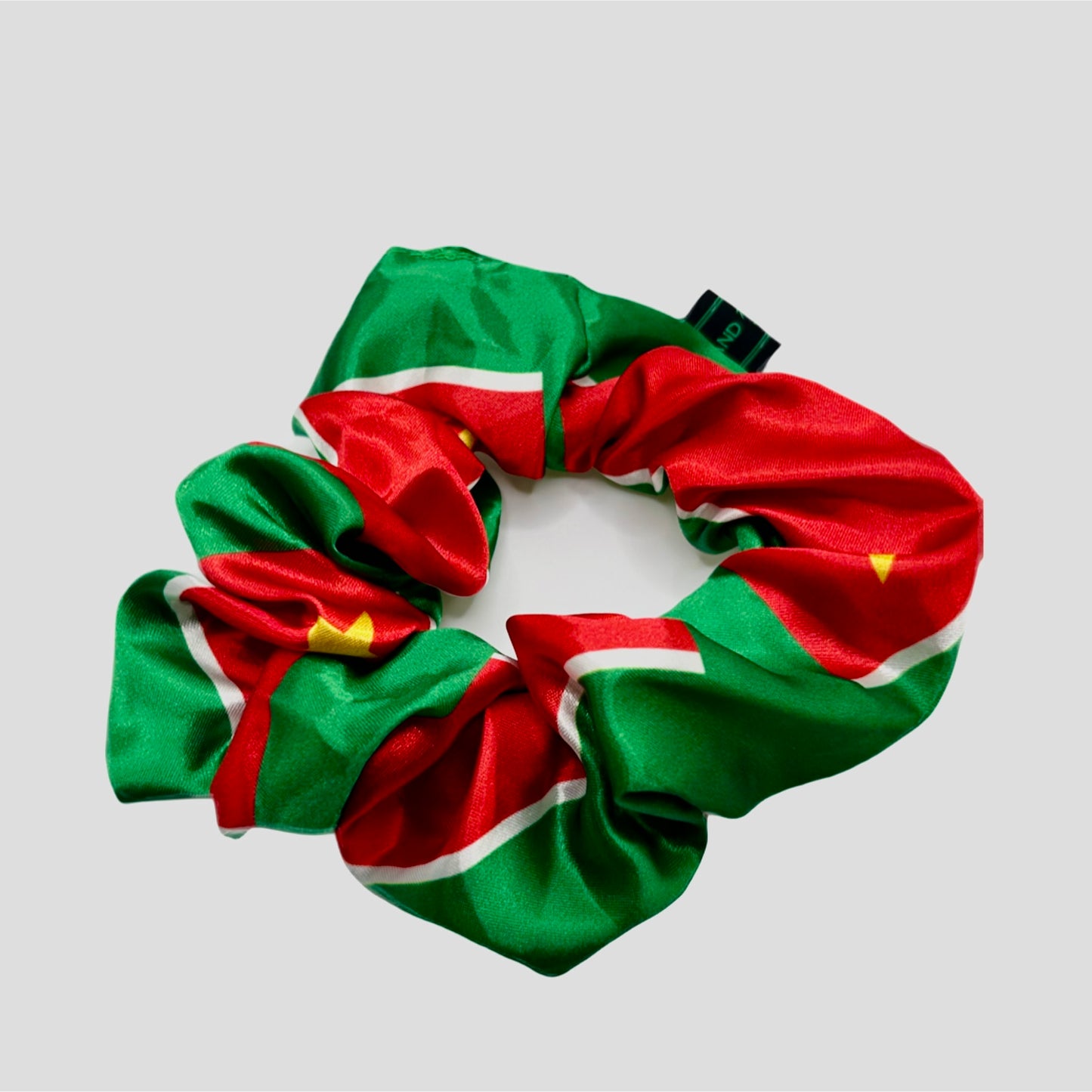 Flag Satin Hair Scrunchie