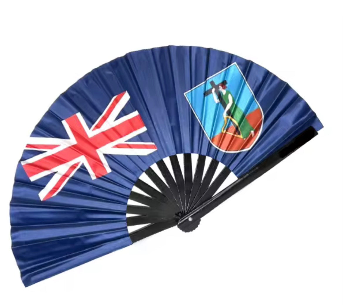 Large Island Flag Handheld Fan
