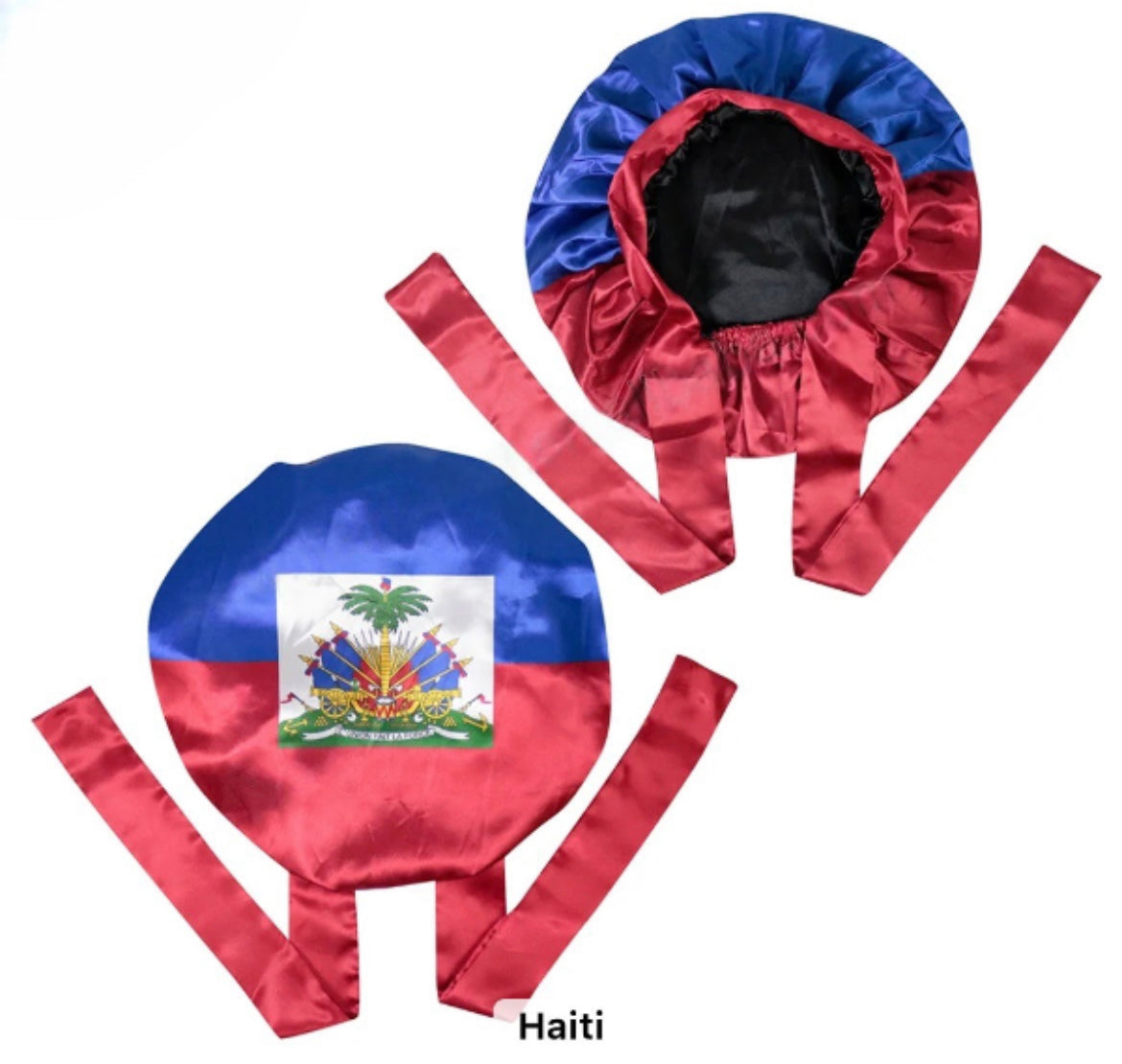 Caribbean Island Flag Satin Bonnet