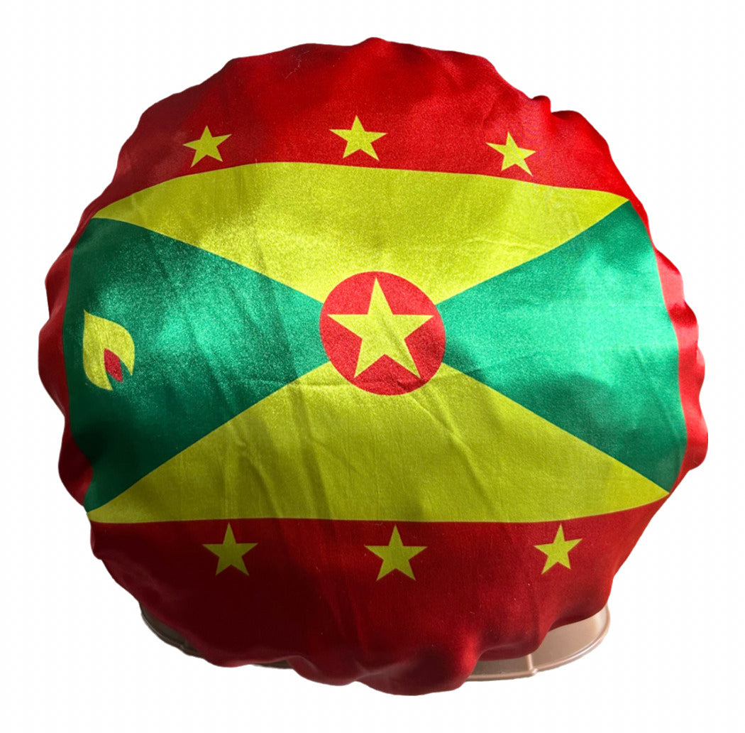 Caribbean Island Flag Satin Bonnet