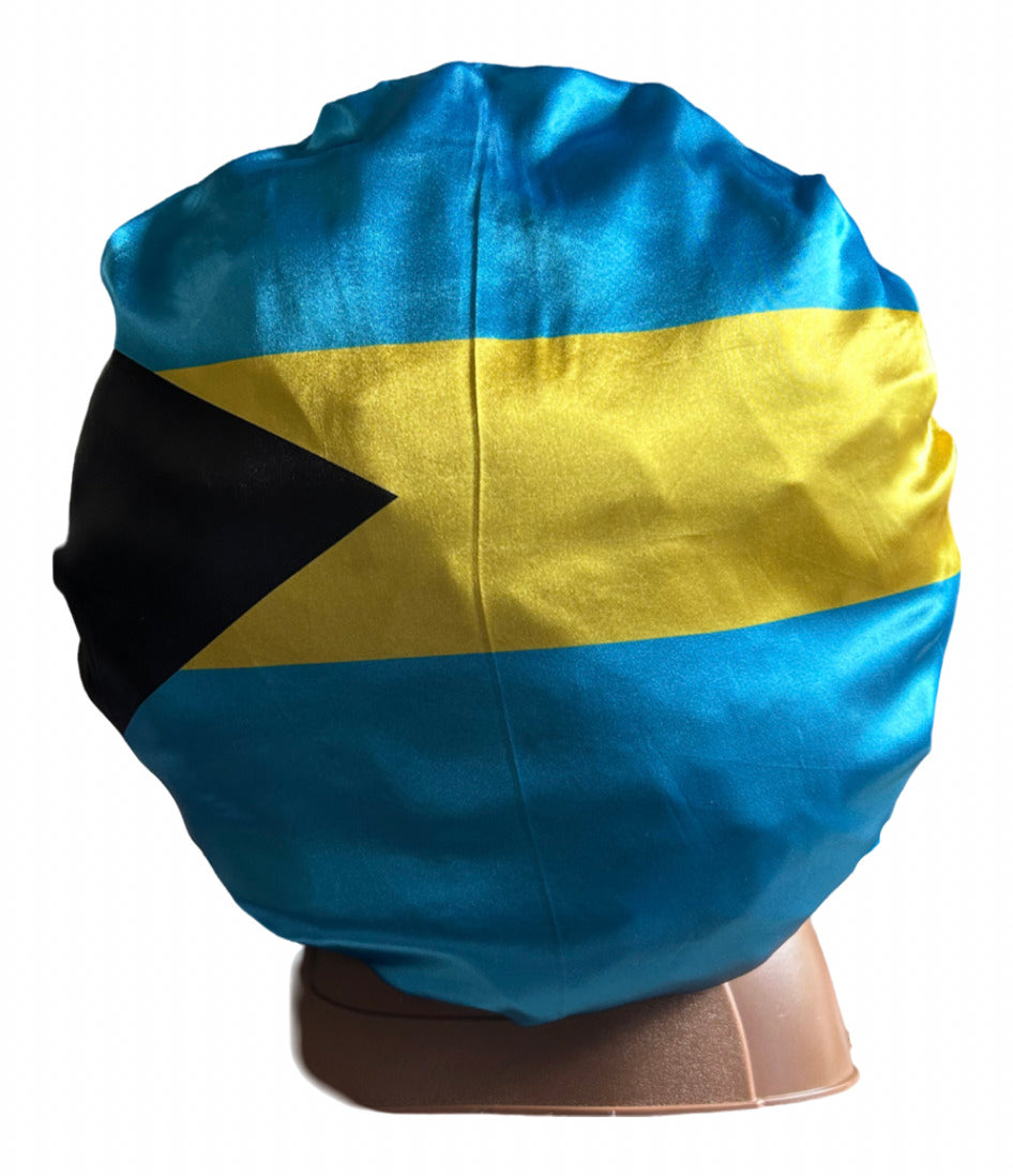 Caribbean Island Flag Satin Bonnet