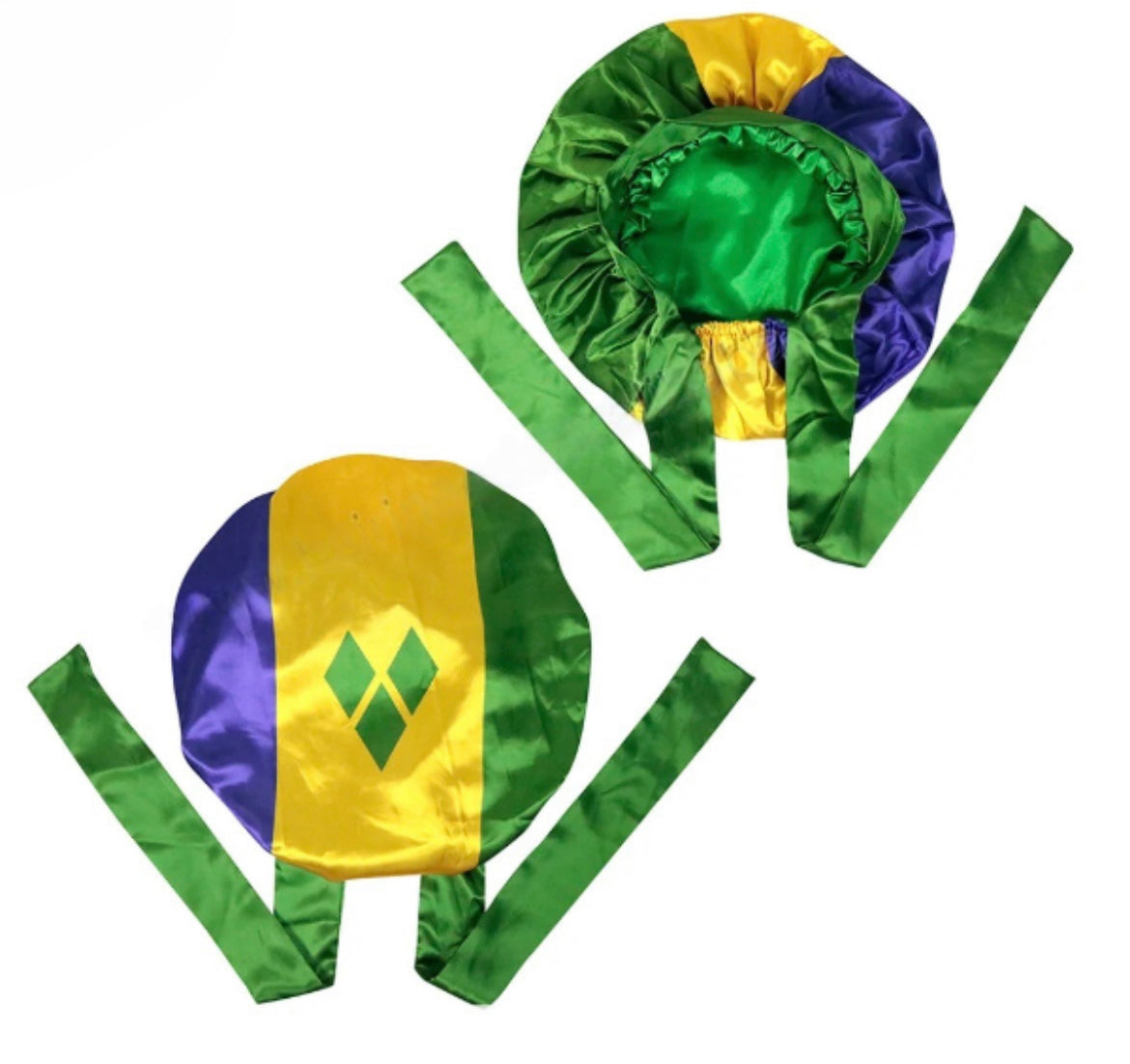 Caribbean Island Flag Satin Bonnet